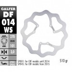 DF014WS - DISCO FRENO FISSO WAVE MAGGIORATO 270x3mm HONDA CR/CRF -2014 ANTERIORE