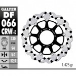 DF066CRWI - DISCO FRENO FLOTTANTE WAVE SCANALATO SINISTRA (C. ALU.) 330x5mm HONDA CBR 900 RR (00-03)ANTERIORE