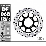 DF068CRWD - DISCO FRENO FLOTTANTE WAVE SCANALATO DESTRA (C. ALU.) 320x5mm HONDA CBR 1000 RR 06-07 ANTERIORE