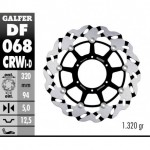 DF068CRWI - DISCO FRENO FLOTTANTE WAVE SCANALATO SINISTRA (C. ALU.) 320x5mm HONDA CBR 1000 RR 06-07 ANTERIORE