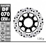 DF070CRWI - DISCO FRENO FLOTTANTE WAVE SCANALATO SINISTRA (C. ALU.) 310x5mm HONDA CBR 600 RR (03)ANTERIORE