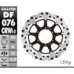 DF076CRWI - DISCO FRENO FLOTTANTE WAVE SCANALATO SINISTRA (C. ALU.) 320x5mm HONDA CBR 1000 RR (08) ANTERIORE