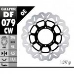 DF079CW - DISCO FRENO FLOTTANTE WAVE COMPLETO (C. ALU.) 296x4,5mm HONDA CBR 250ANTERIORE