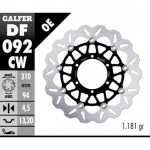 DF092CW - DISCO FRENO FLOTTANTE WAVE COMPLETO (C. ALU.) 310x4,5mm HONDA CBR 250 RR ANTERIORE