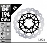 DF194CWD - DISCO FRENO FLOTTANTE WAVE COMPLETO DESTRA(C. ALU.) 330x5mm KAWASAKI ZX-10R (2016-) ANTERIORE