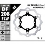 DF208FLW - DISCO FRENO FLOTTANTE WAVE (C. STEEL) 270x3mm KAWASAKI KX 250-450 F (15) ANTERIORE