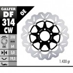 DF314CW - DISCO FRENO FLOTTANTE WAVE COMPLETO (C. ALU.) 310x5mm SUZUKI GS 500 E/BANDIT ANTERIORE