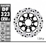 DF323CRWD - DISCO FRENO FLOTTANTE WAVE SCANALATO DESTRA (C. ALU.) 310x5mm SUZUKI SV 1000 S (03) ANTERIORE