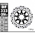 DF323CRWI - DISCO FRENO FLOTTANTE WAVE SCANALATO SINISTRA (C. ALU.) 310x5mm SUZUKI SV 1000 S (03) ANTERIORE