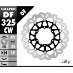 DF325CW - DISCO FRENO FLOTTANTE WAVE COMPLETO (C. ALU.) 320x5mm SUZUKI GSX 1000 R 2017- ANTERIORE