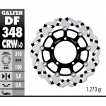 DF348CRWD - DISCO FRENO FLOTTANTE WAVE SCANALATO DESTRA (C. ALU.) 310x5mm SUZUKI GSXE 1000 (05) ANTERIORE