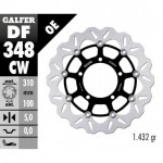 DF348CW - DISCO FRENO FLOTTANTE WAVE COMPLETO (C. ALU.) 310x5mm SUZUKI GSXE 1000 (05) ANTERIORE