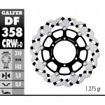 DF358CRWI - DISCO FRENO FLOTTANTE WAVE SCANALATO SINISTRA (C. ALU.) 310x5mm SUZUKI GSXR 600 (08) ANTERIORE