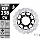 DF358CW - DISCO FRENO FLOTTANTE WAVE COMPLETO (C. ALU.) 310x5mm SUZUKI GSXR 600 (08) ANTERIORE