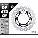 DF474CW - DISCO FRENO FLOTTANTE WAVE COMPLETO (C. ALU.) 298x5mm YAMAHA YZF 600/1000 THUNDER ANTERIORE