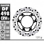 DF498CRWI - DISCO FRENO FLOTTANTE WAVE SCANALATO SINISTRA (C. ALU.) 320x5mm YAMAHA YZF R7 00 ANTERIORE