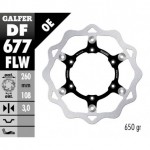 DF677FLW - DISCO FRENO FLOTTANTE WAVE (C. STEEL) 260x3mm GAS GAS ANTERIORE