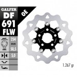 DF691FLW - DISCO FRENO FLOTTANTE WAVE (C. STEEL) 254x5mm HARLEY DAVIDSON STORZ POSTERIORE