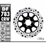 DF783CRW - DISCO FRENO FLOTTANTE WAVE SCANALATO (C. ALU.) 320x5mm KTM RC-8 (08) ANTERIORE