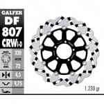 DF807CRWI - DISCO FRENO FLOTTANTE WAVE SCANALATO SINISTRA (C. ALU.) 320x4,5m DUCATI MULTISTRADA 12 ANTERIORE