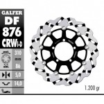 DF876CRWI - DISCO FRENO FLOTTANTE WAVE SCANALATO SINISTRA (C. ALU.) 310x5mm TRIUMPH ANTERIORE