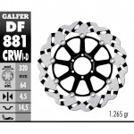 DF881CRWI - DISCO FRENO FLOTTANTE WAVE SCANALATO SINISTRA (C. ALU.) 320x4,5m DUCATI 998 R ANTERIORE