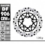 DF906CRWD - DISCO FRENO FLOTTANTE WAVE SCANALATO DESTRA (C. ALU.) 310x5mm TRIUMPH DAYTONA 675 ANTERIORE