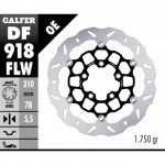 DF918FLW - DISCO FRENO FLOTTANTE WAVE COMPLETO (C. STEEL) 310x5,5mm TRIUMPH BONNEVILLE / SPEEDMASTER ANTERIORE