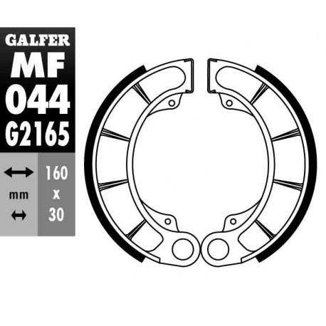 MF044G2165 - GANASCE FRENO GZ 044-HONDA ANTERIORE