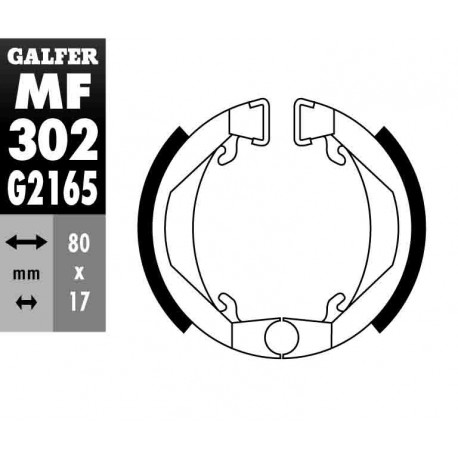 MF302G2165 - GANASCE FRENO GZ 302-SUZUKI ANTERIORE