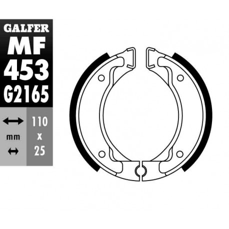 MF453G2165 - GANASCE FRENO GZ 453-YAMAHA ANTERIORE