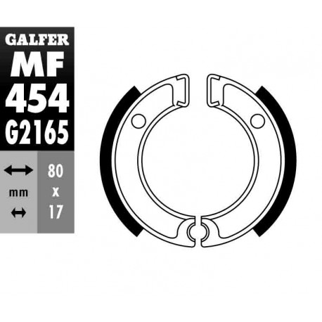 MF454G2165 - GANASCE FRENO GZ 454-YAMAHA ANTERIORE