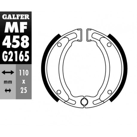 MF458G2165 - GANASCE FRENO GZ 458-YAMAHA ANTERIORE