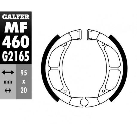 MF460G2165 - GANASCE FRENO GZ 460-YAMAHA ANTERIORE