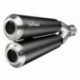 15109K - FULL SYSTEM EXHAUST LEOVINCE GP DUALS STAINLESS STEEL 2/1 APPROVED