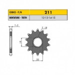 21114 - Pignone in Acciaio Sunstar Passo 428 con 14 denti