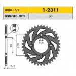 1-2311-50 - Corona in Acciaio Sunstar passo 428 con 50 denti