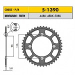 5-1390-46BK - Corona in Ergal Sunstar passo 420 con 46 denti