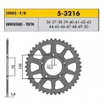 5-3216-37 - Corona in Ergal Sunstar passo 520 con 37 denti