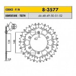 8-3577-51 - Corona in Acciaio Inox Works-Z - Lega in Acciaio Inox Sunstar passo 520 con 51 denti