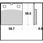 644SM1 - PASTIGLIE SEMI METALLICHE ANTERIORE SINISTRO SM1