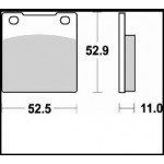 645SM1 - PASTIGLIE SEMI METALLICHE ANTERIORE SINISTRO SM1