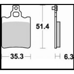 648SM1 - PASTIGLIE SEMI METALLICHE POSTERIORE SINISTRO SM1