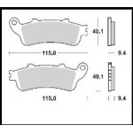 653SM1 - PASTIGLIE SEMI METALLICHE ANTERIORE SINISTRO SM1