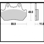 654SM1 - PASTIGLIE SEMI METALLICHE ANTERIORE SINISTRO SM1