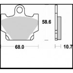 658SM1 - PASTIGLIE SEMI METALLICHE ANTERIORE SINISTRO SM1