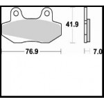 673SM1 - PASTIGLIE SEMI METALLICHE ANTERIORE SINISTRO SM1