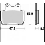 679SM1 - PASTIGLIE SEMI METALLICHE ANTERIORE SINISTRO SM1