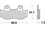 667CM44 - PASTIGLIE SINTERIZZATE ANTERIORE DESTRO CM44