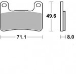 P1R898 - PASTIGLIE SUPER SINTERIZZATE RACING ANTERIORE DESTRO P1R